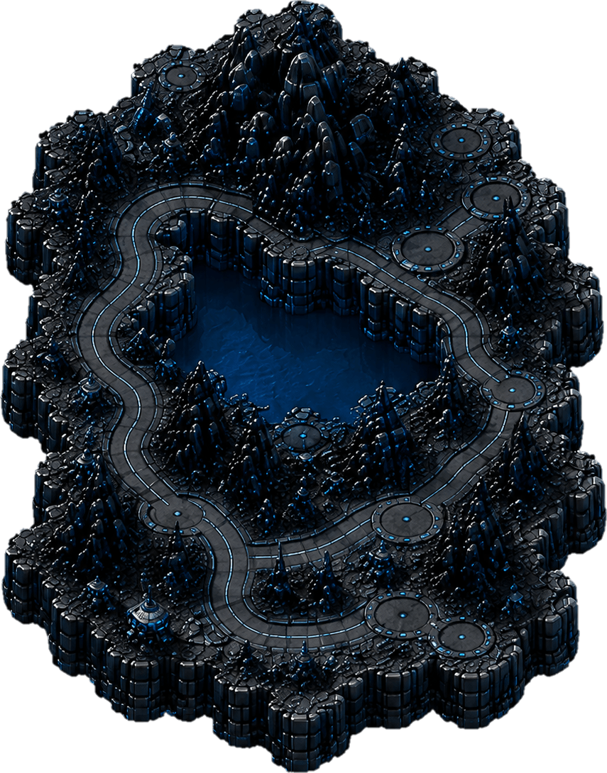 Crater Maze map
